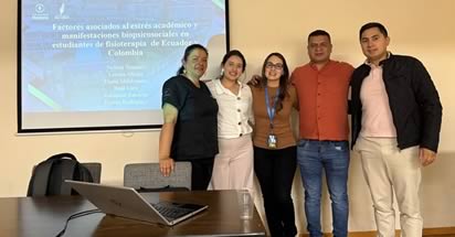 Noticia: Profesores del Programa de Fisioterapia fortalecen la proyección internacional en encuentro académico en Ecuador