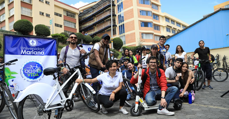 UNIVERSIDAD MARIANA RECORRIÓ LA CIUDAD CON EL PRIMER CICLO PASEO “PASTO VITAL”