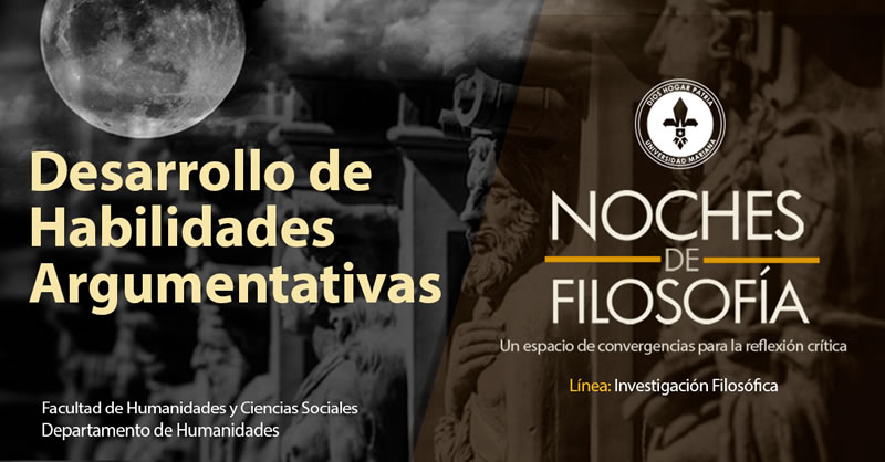 NOCHES DE FILOSOFÍA  Y EL DESARROLLO DE HABILIDAD  DE ARGUMENTAR