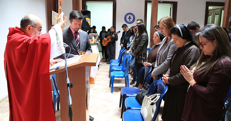 BENDICIÓN A INSTALACIONES REMODELADAS DE LA UNIDAD ACADÉMICA DE PROYECCIÓN SOCIAL