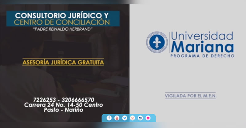 MINISTERIO DE JUSTICIA Y DEL DERECHO, OTORGÓ DOS RECONOCIMIENTOS AL CONSULTORIO JURÍDICO DE LA UNIVERSIDAD MARIANA