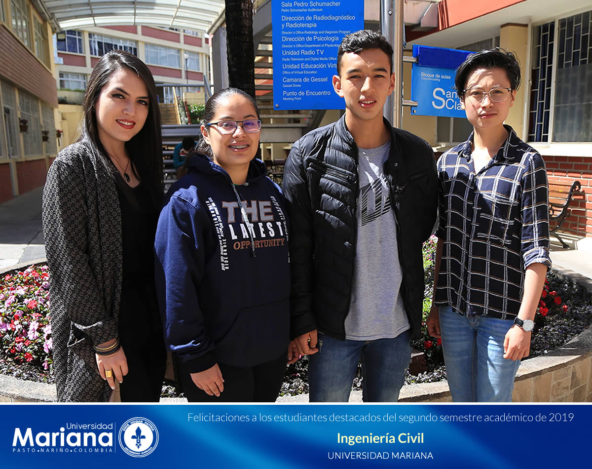 RECONOCIMIENTO ACADÉMICO A ESTUDIANTES DESTACADOS DE LA UNIVERSIDAD MARIANA - SEGUNDO SEMESTRE DE 2019