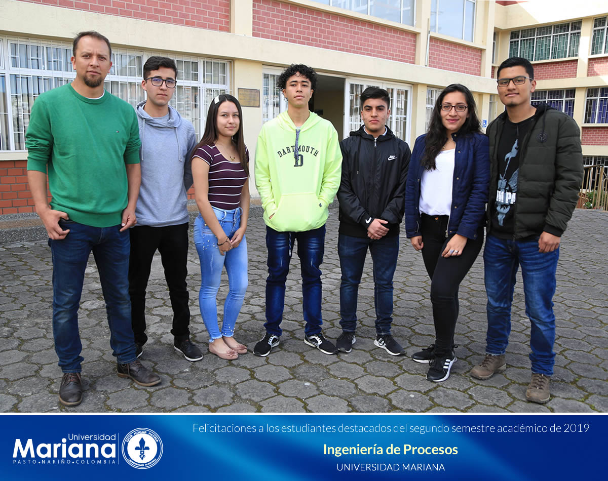 RECONOCIMIENTO ACADÉMICO A ESTUDIANTES DESTACADOS DE LA UNIVERSIDAD MARIANA - SEGUNDO SEMESTRE DE 2019