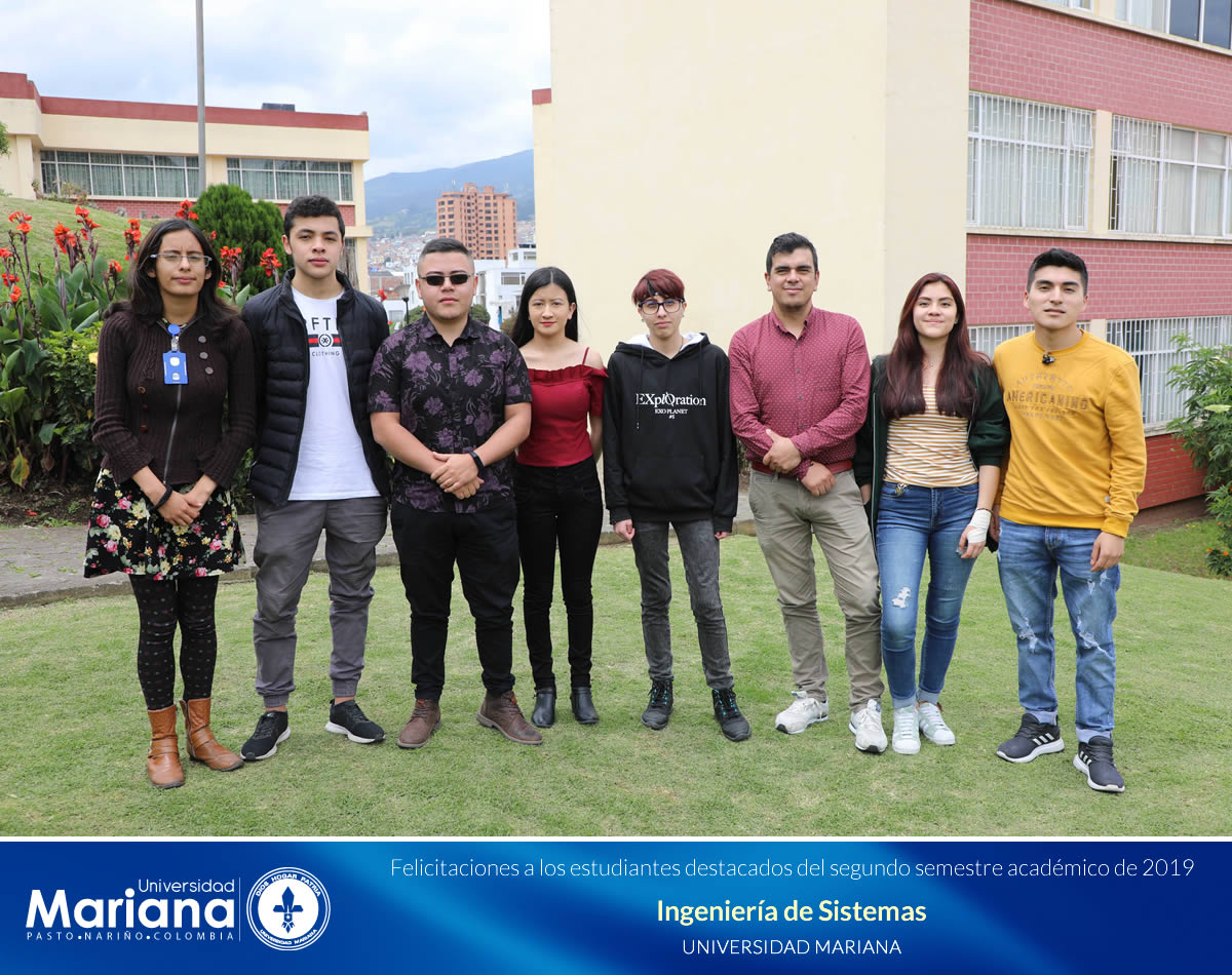 RECONOCIMIENTO ACADÉMICO A ESTUDIANTES DESTACADOS DE LA UNIVERSIDAD MARIANA - SEGUNDO SEMESTRE DE 2019