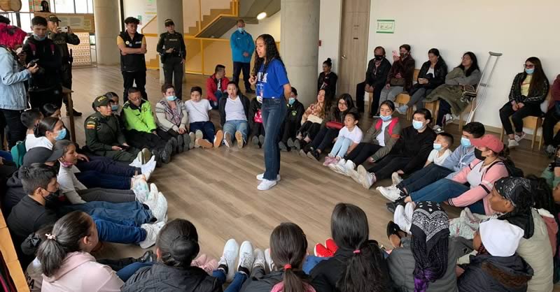 ESTUDIANTE DEL COLECTIVO AFROMAR PARTICIPÓ COMO TALLERISTA EN BOGOTÁ
