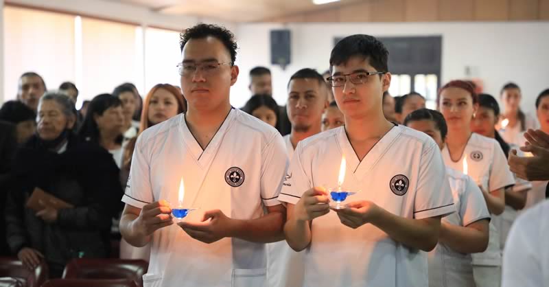 UNIVERSIDAD MARIANA FELICITA A LOS ESTUDIANTES DE ENFERMERÍA QUE INICIAN SU PRÁCTICA PROFESIONAL
