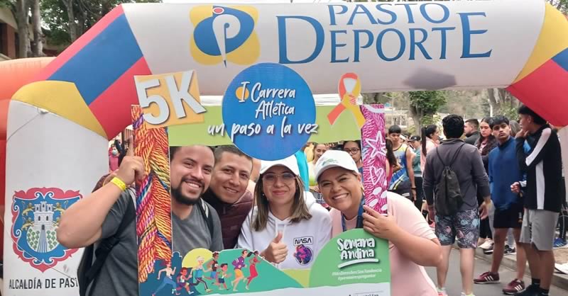 UNIVERSIDAD MARIANA PARTICIPÓ EN LA I CARRERA ATLÉTICA “UN PASO A LA VEZ” EN EL MARCO DE LA SEMANA ANDINA