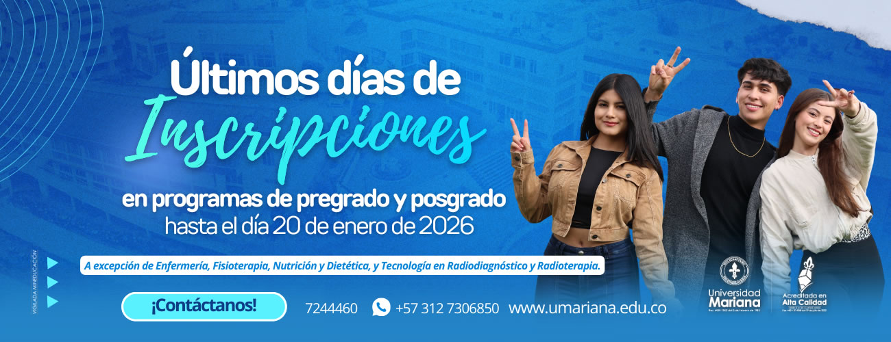 Inscripciones Abiertas - Universidad Mariana