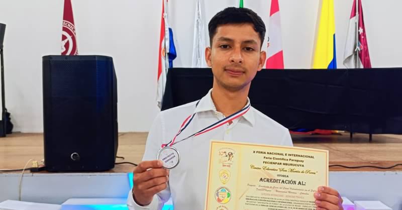 ESTUDIANTE DE INGENIERÍA CIVIL DE LA UNIVERSIDAD MARIANA GANA PREMIO INTERNACIONAL EN PARAGUAY