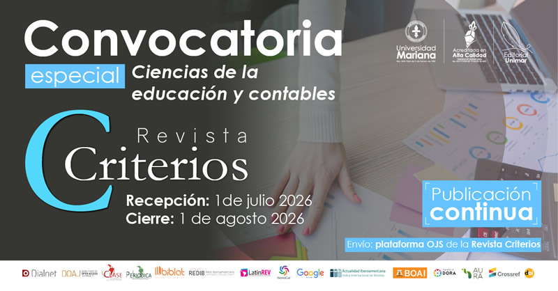 Convocatoria Fast Track Revista Criterios julio agosto 2026