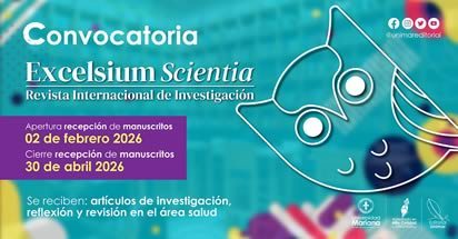 Noticia: Convocatoria abierta Excelsium Scientia: Revista Internacional de Investigación