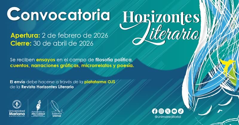 CONVOCATORIA REVISTA HORIZONTES LITERARIO