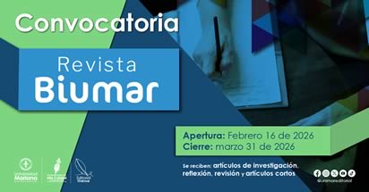 Noticia: Revista BIUMAR abre convocatoria para publicación de artículos en 2026
