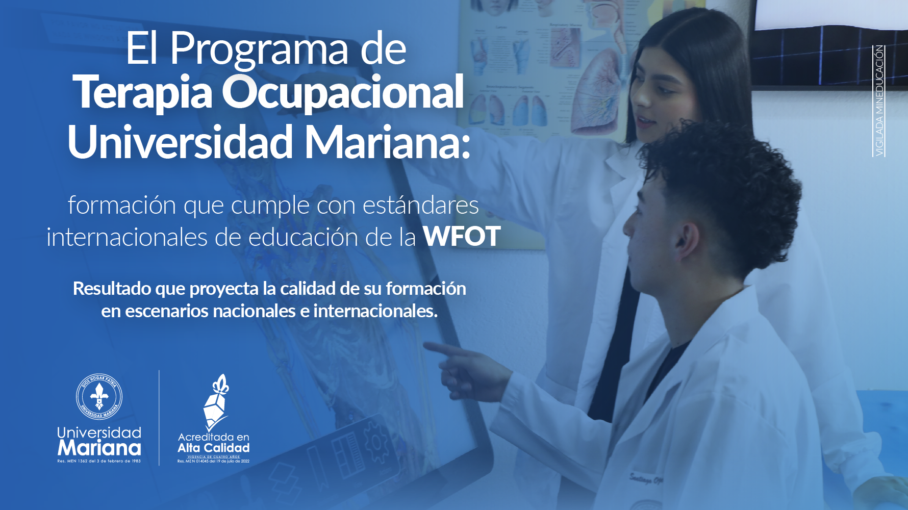 Terapia Ocupacional: formación que cumple con estándares internacionales de educación de la WFOT