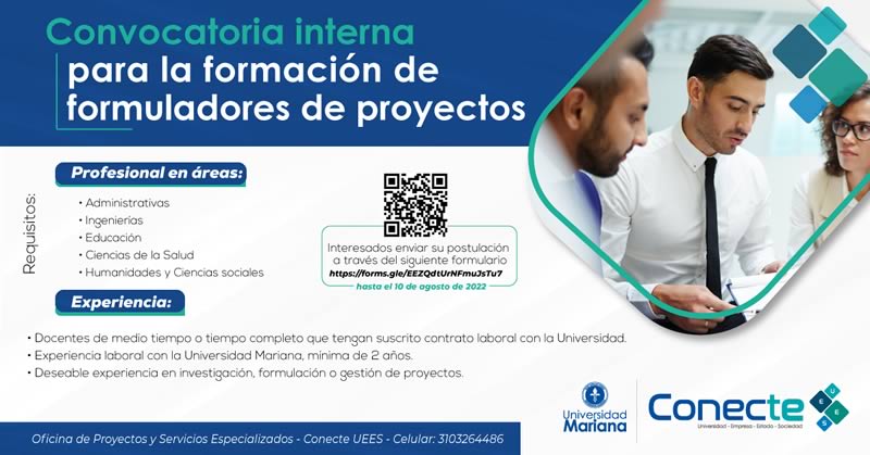 Convocatoria interna: Capacitación en Formulación de Proyectos