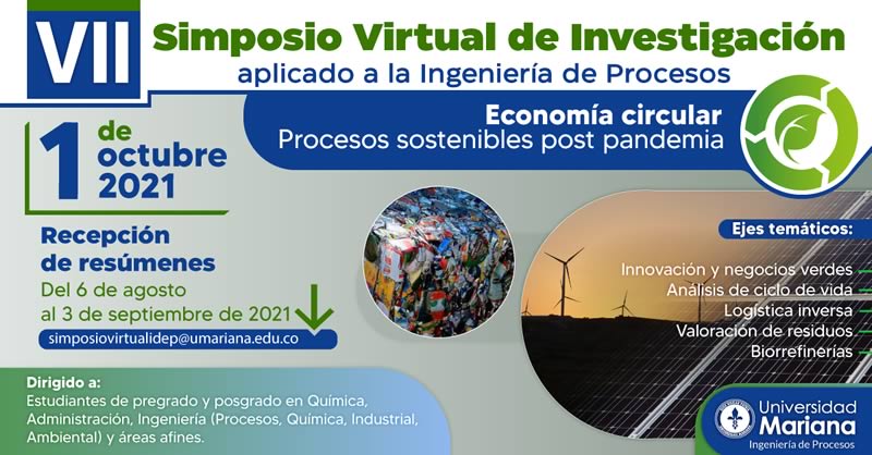 INGENIERÍA DE PROCESOS PREPARA SIMPOSIO VIRTUAL DE INVESTIGACIÓN